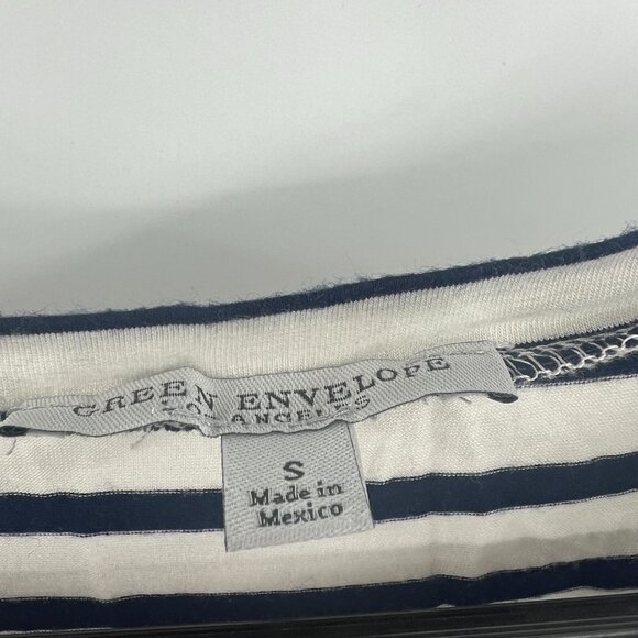 Lot of 2 Women's Size Small Tops Striped Tank and White Tee - Picture 2 of 7